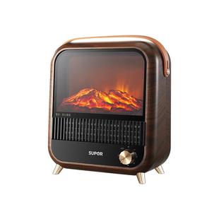 苏泊尔壁炉暖风机取暖器家用烤火炉仿真火焰氛围感浴室电暖气