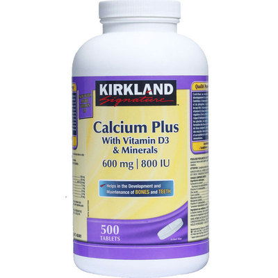 加拿大柯克兰kirkland锌片钙片