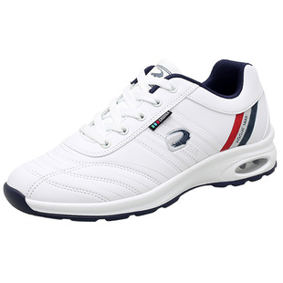 小码男鞋青年运动鞋百搭休闲潮鞋防水踢毽子板鞋皮面旅游跑步波鞋