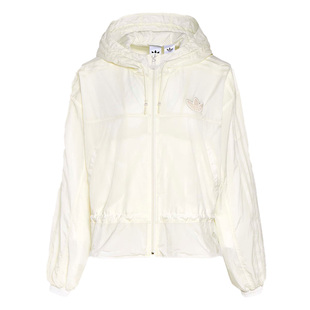 【自营】Adidas/阿迪达斯女子收腰运动宽松连帽夹克薄外套KS2875