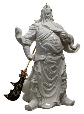 供奉武财神摆件陶瓷关公像