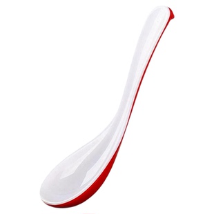 密胺勺子商用餐饮塑料汤勺麻辣烫快餐饭店专用仿瓷长柄勺汤匙调羹