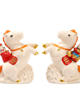 拜相封侯工位装饰摆件马年吉祥物