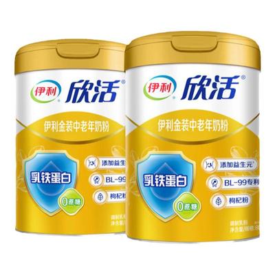 伊利欣活金装中老年高钙奶粉罐装