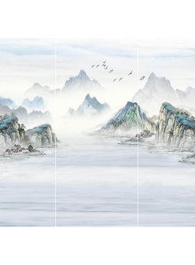 广东佛山岩板蓝色系玄关前台餐厅客厅沙发电视背景墙奢石大板高端