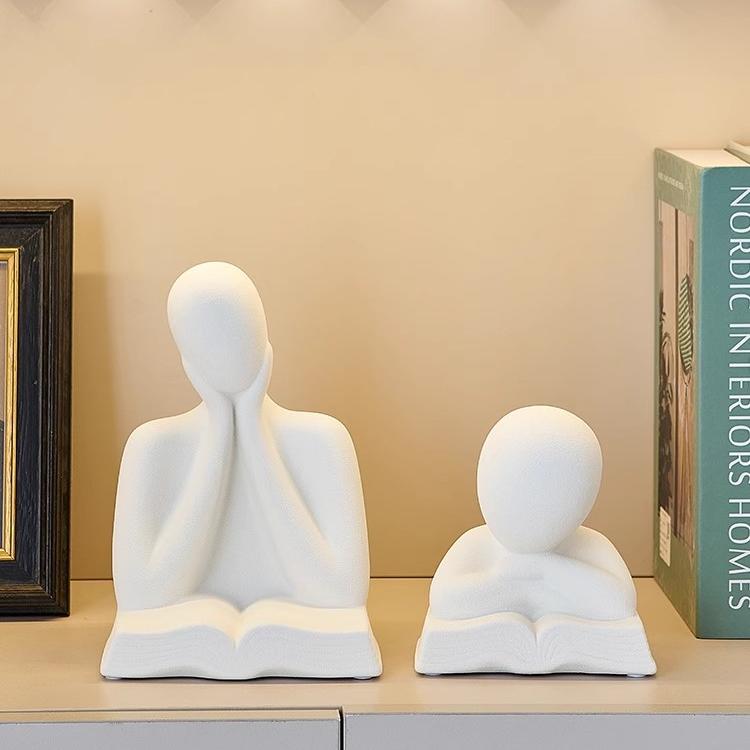 抽象人物摆件现代简约高级感艺术陶瓷家居客厅样板房软装饰品摆设