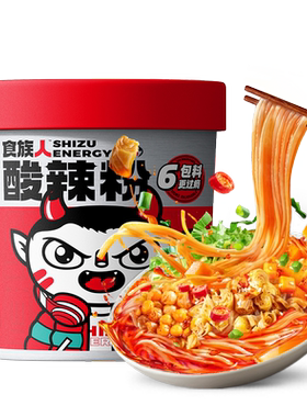 食族人锅巴酸辣粉网红速食