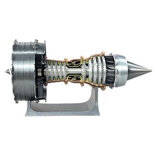 涡扇涡喷发动机拼装模型迷你微型涡轮飞机引擎3D打印立体拼图玩具