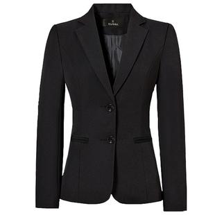 夏季西装外套女士收腰工作服大学生黑西装套装面试正装商务职业装