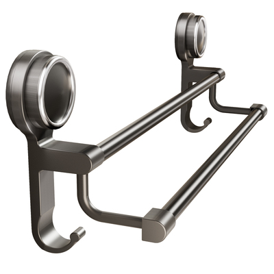 太空铝吸盘卫生间毛巾架