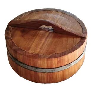 无胶无漆实木锅盖加高加厚拱锅盖老式杉木锅盖圆形木质家用土锅盖