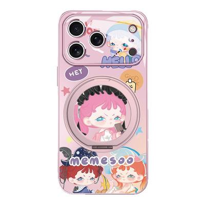 鬼马少女系列磁吸支架壳适用苹果