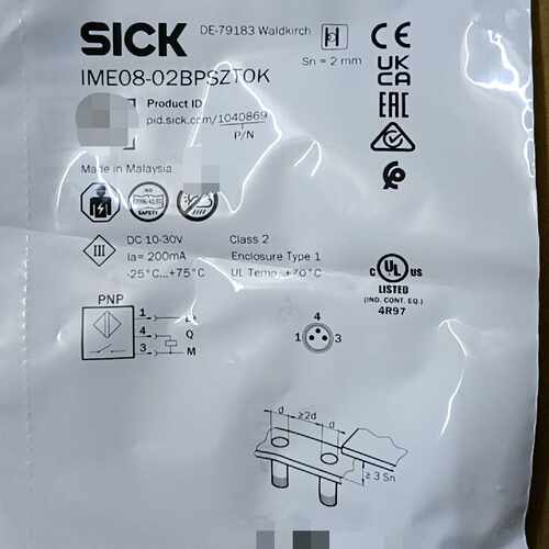 议价西克SICK 接近开关 IME08-02BPSZTOK 订货