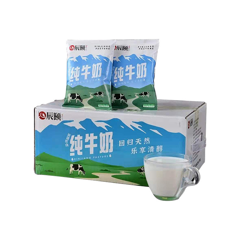 辰颐物语新疆纯牛奶广西纯水牛奶娟姗生牛乳和斯坦奶牛新疆春牛奶