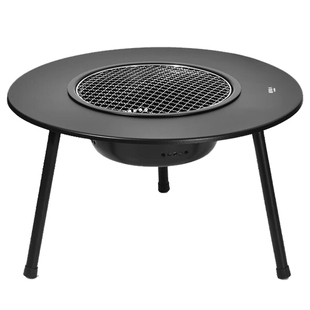 原始人围炉煮茶烧烤炉家用室内烤火炉套装户外烧烤架暖盆烧烤桌