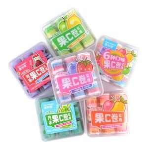 趣知道果C卷软糖160克儿童休闲零食果汁卷软糖多种口味酸甜水果味