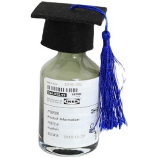 毕业学士帽迷你超小号博士帽子流苏手工公仔娃娃小熊配件花束装饰