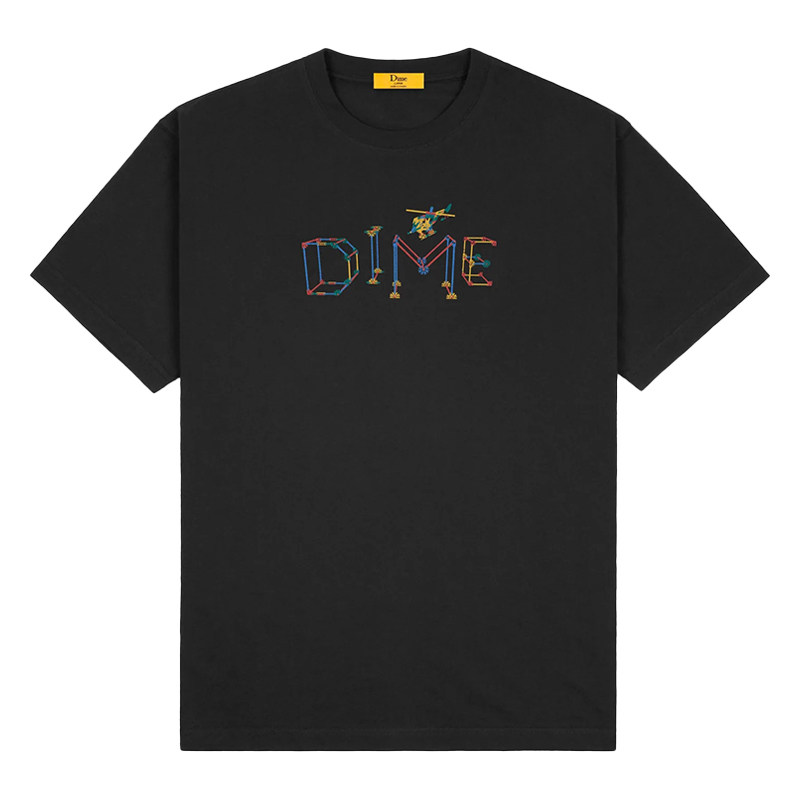 dime圆领纯棉短袖T恤男女