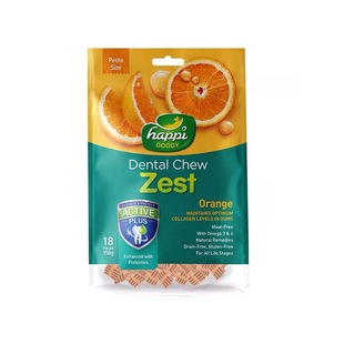 新加坡Happi Doggy宠物狗狗磨牙棒洁齿骨狗零食水果成犬幼犬磨牙