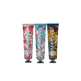 【自营】Marvis玛尔仕花园系列牙膏进口清新薄荷百合玫瑰桂花75ml