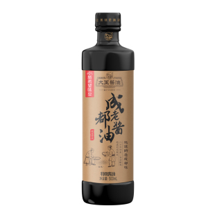 大王品牌成都老酱油特级酱油500ml高端酿制酿造酱油清炒醇香炖煮