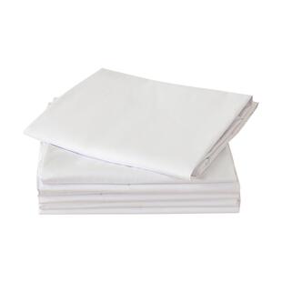 制式白床单军训单人单件学生宿舍内务加厚褥单全棉纯白色防皱垫单