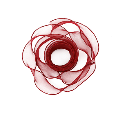 纯色雪纺鱼尾纱带鲜花花艺缎带扎