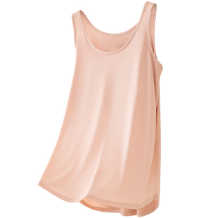 吊带背心睡衣女2026新款春夏单件上衣带胸垫一体可外穿冰丝家居服