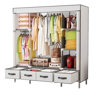 简易衣柜家用卧室学生宿舍带抽屉