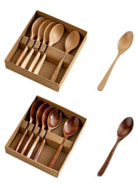 onlycook量贩装原木勺子套装
