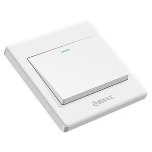 国际电工家用86型暗装墙壁一开五孔白色16A电源多孔开关插座面板