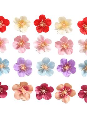 假花绢花婚庆桃花仿真diy手工