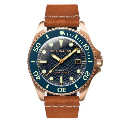 三角帆青铜复古男士自动机械手表