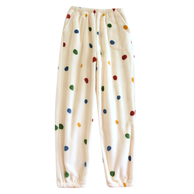 睡裤女长款秋冬女士加绒加厚