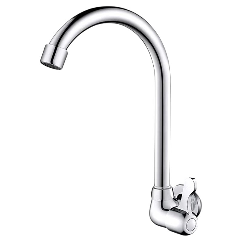 入墙式单冷洗菜盆水龙头家用卫生间精铜厨房面盆万向旋转防水溅