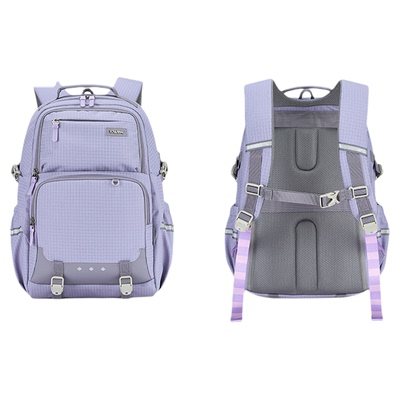 卡拉羊中学生初高中生大学防下坠减负书包大容量旅行电脑双肩背包