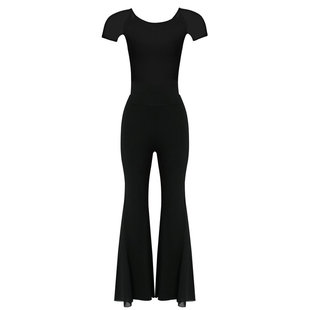 2022年新款网纱形体训练套装女高端模特走秀优雅仪态夏季舞蹈练功