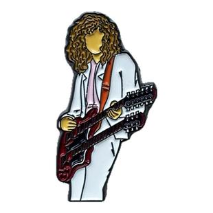 Jimmy Page齐柏林飞艇Led Zeppelin摇滚周边徽章胸针