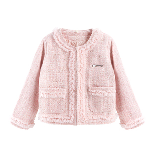 女童连衣裙儿童裙子春秋装新款小香风背心裙两件套外套洋气网纱裙