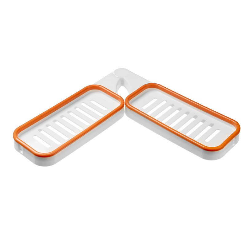 洗漱台转角置物架免打孔壁挂粘贴可旋转折叠收纳简约洗手台浴室架