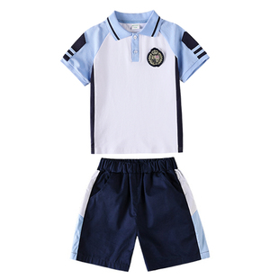 小学生校服夏装短袖儿童夏季班服套装英伦风幼儿园园服春秋款教师