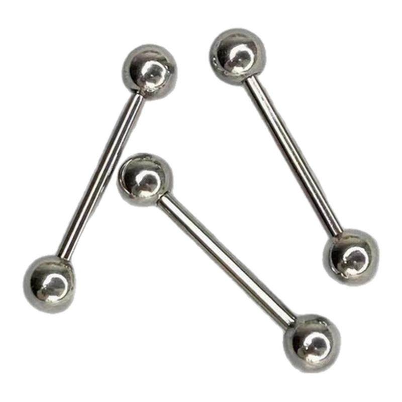 墨刺研究室 基础钛钢舌钉杆粗1.2mm1.6mm舌环咬不碎欧美穿刺饰品