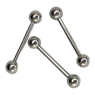 墨刺研究室 基础钛钢舌钉杆粗1.2mm1.6mm舌环咬不碎欧美穿刺饰品