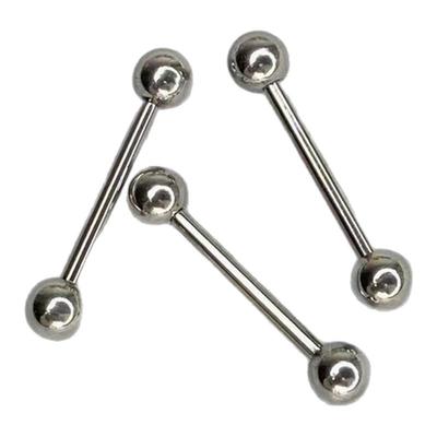 墨刺研究室 基础钛钢舌钉杆粗1.2mm1.6mm舌环咬不碎欧美穿刺饰品