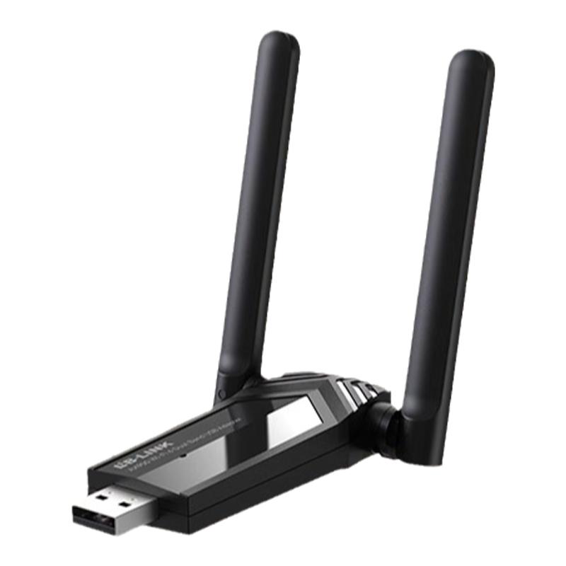 必联usb无线网卡台式机WiFi6双频5G免驱动笔记本电脑发射器接收器外置千兆迷你网络增强信号即插即用智能穿墙