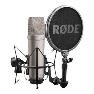 RODE罗德NT1升级版大振膜电容麦克风搭配声卡录音棚话筒直播k歌麦
