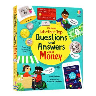 Usborne出品 问与答翻翻书系列 钱 英文原版 Lift-the-flap Questions and Answers about Money 趣味纸板翻翻书 尤斯伯恩