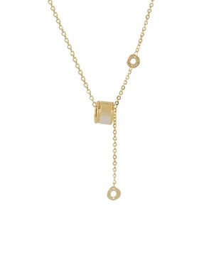 小众钛钢不褪色项链长款毛衣链女