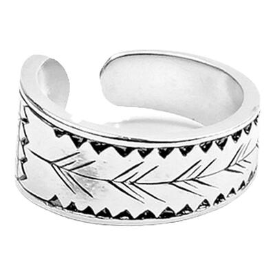 EnSage925银开口纹样戒指