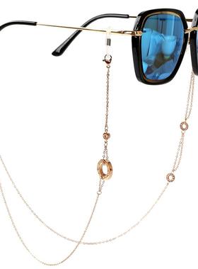 仲夏之晶钛钢不对称挂链眼镜链